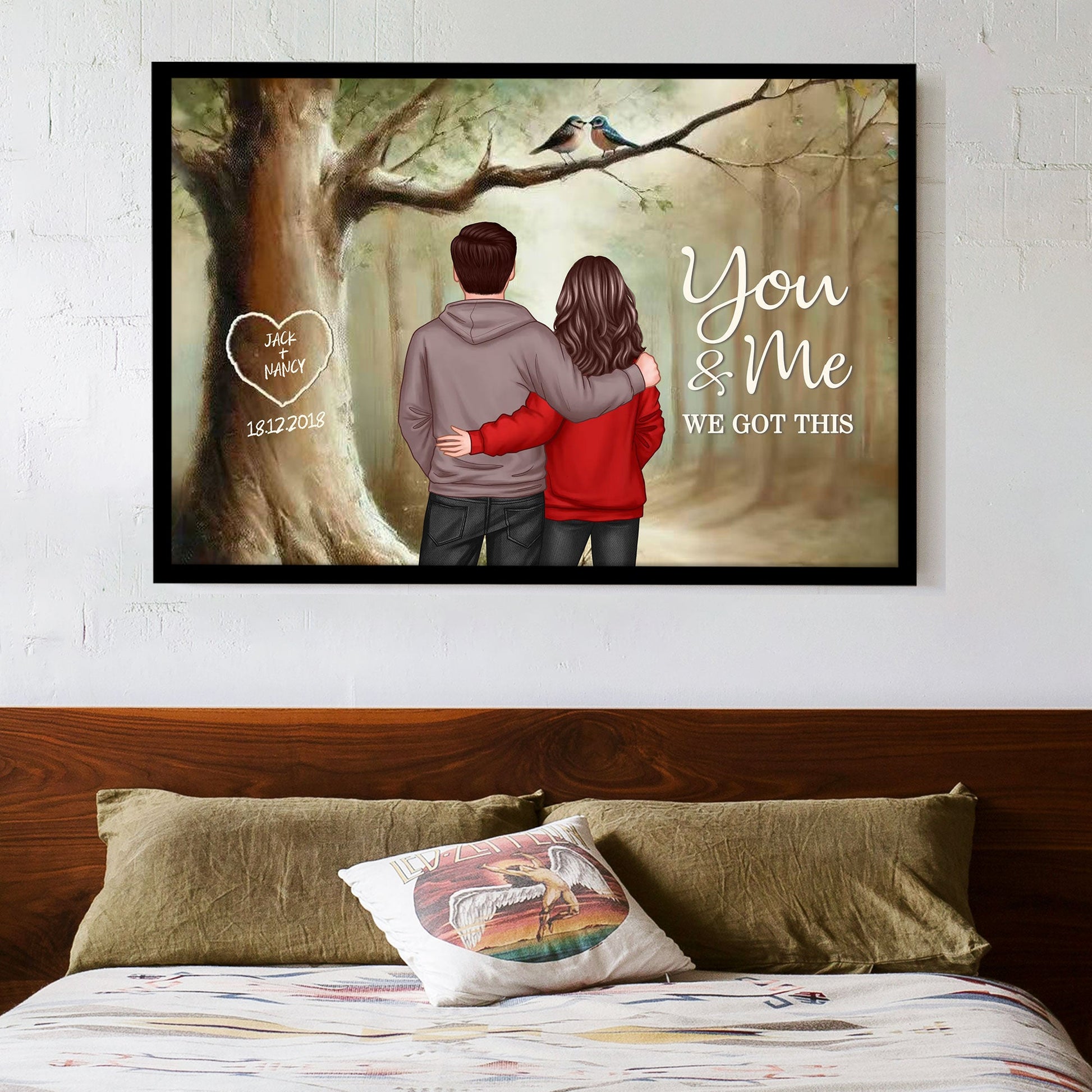 Personalized Music Plaque for Couples - Romantic Gift for Anniversaries Fridge Magnet MagicInPrints