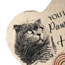 Load image into Gallery viewer, Personalized Pet Memorial Heart Stone Custom Dog Portrait Gift

