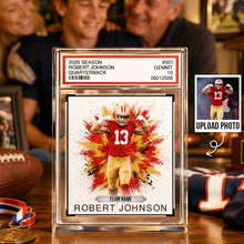 Load image into Gallery viewer, Personalized Acrylic Block Plaque Custom Football Keepsake Gift for Players
