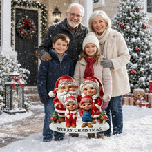 Load image into Gallery viewer, Personalized Christmas Gnome Yard Sign for Grandparents &amp; Kids
