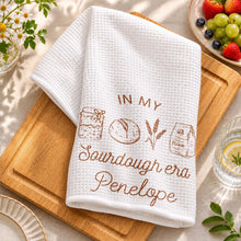Load image into Gallery viewer, Personalized Kitchen Towel for Bakers with Sourdough Art Gift
