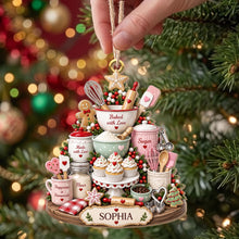 Load image into Gallery viewer, Personalized Wooden Ornament Baked with Love Gift for Home Cook
