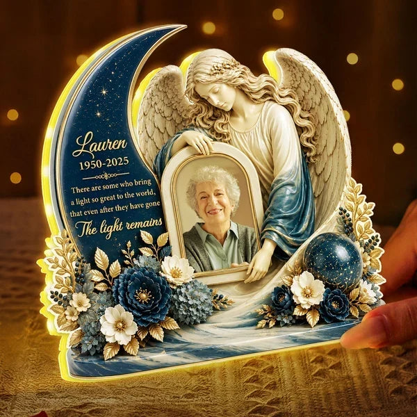 Personalized Memorial Acrylic Light Box Sympathy Gift for Family