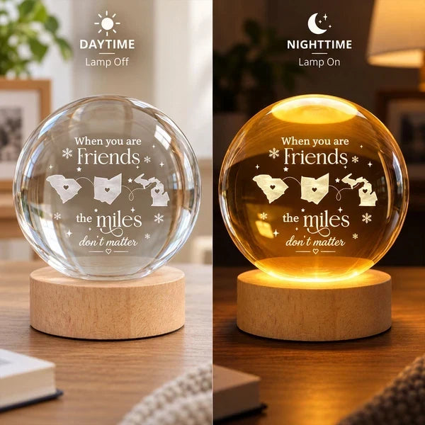 Personalized Globe Lamp Creative Keepsake Gift for Family