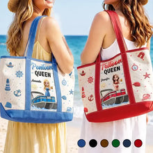 Load image into Gallery viewer, Personalized Oxford Cloth Tote Bag Boating Gift for Her
