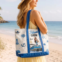 Load image into Gallery viewer, Personalized Oxford Cloth Tote Bag Boating Gift for Her
