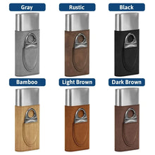 Load image into Gallery viewer, Personalized Leather Cigar Case with Engraving for Him Gift
