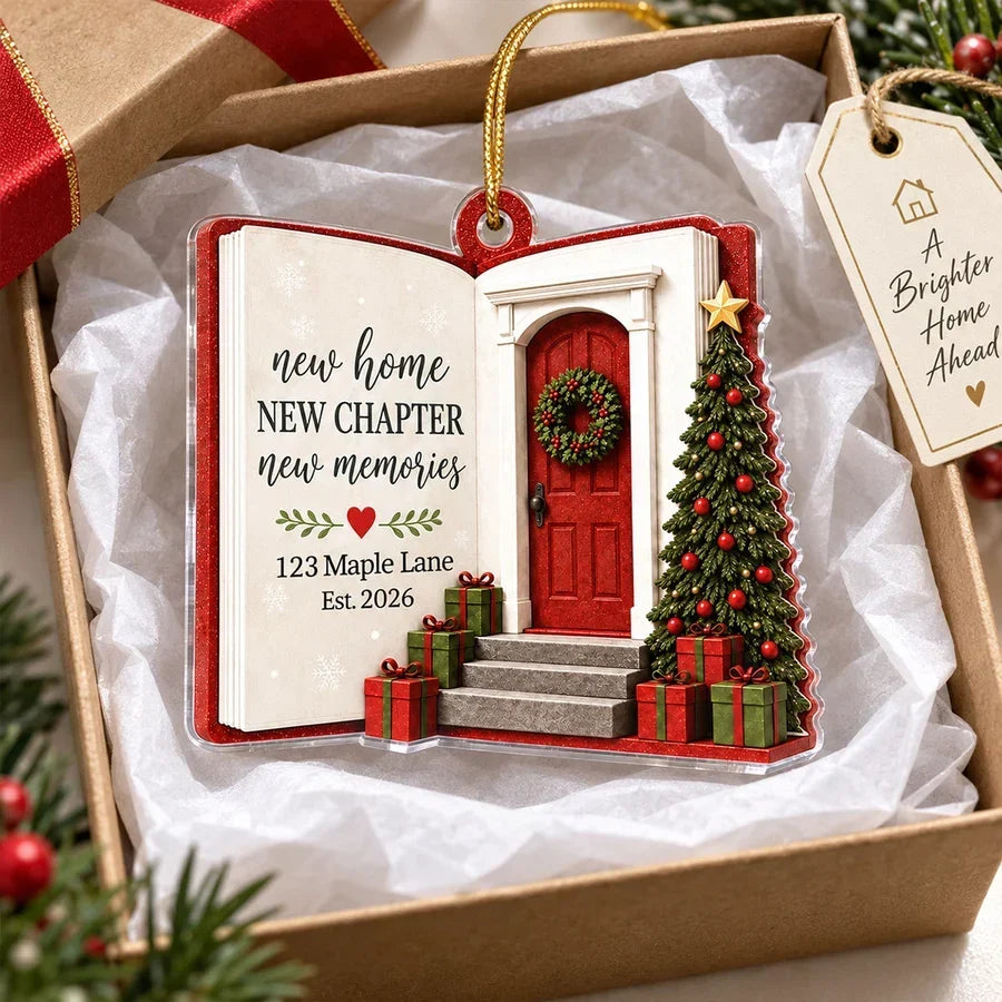 Personalized Acrylic Ornament New Home Gift for Family