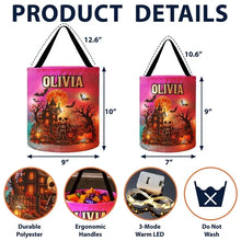 Load image into Gallery viewer, Personalized LED Light Up Halloween Basket for Kids
