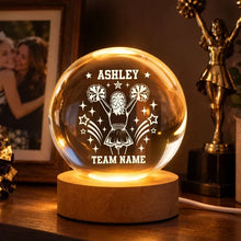 Load image into Gallery viewer, Personalized Cheerleader Globe Lamp Creative Gift for Daughter
