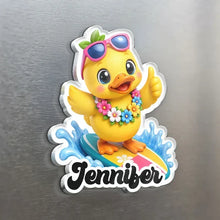 Load image into Gallery viewer, Personalized Acrylic Magnet Cute Duck Art Travel Gift Family
