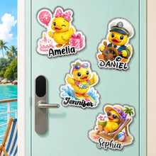 Load image into Gallery viewer, Personalized Acrylic Magnet Cute Duck Art Travel Gift Family
