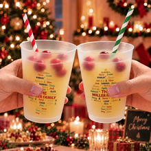 Load image into Gallery viewer, Personalized Frosted Plastic Cup Christmas Tree Design Gift for Family
