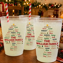 Load image into Gallery viewer, Personalized Frosted Plastic Cup Christmas Tree Design Gift for Family
