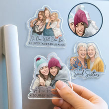 Load image into Gallery viewer, Personalized Acrylic Magnet Custom Friend Portrait Gift
