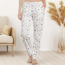 Load image into Gallery viewer, Personalized Floral Lounge Pants Custom Gift for Her
