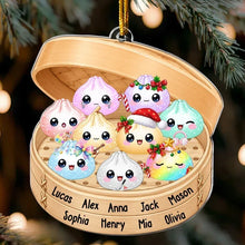 Load image into Gallery viewer, Personalized Dumpling Family Acrylic Ornament Unique Gift
