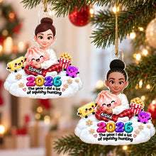 Load image into Gallery viewer, Personalized Acrylic Christmas Ornament Cute Girl with Toys
