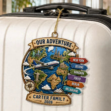 Load image into Gallery viewer, Personalized Acrylic Travel Ornament Gift for Family Couple
