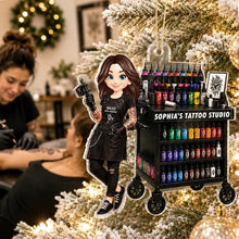 Load image into Gallery viewer, Personalized Tattoo Artist Acrylic Ornament Custom Gift for Her
