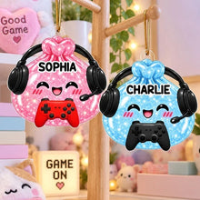 Load image into Gallery viewer, Personalized Gamer Acrylic Ornament Cute Christmas Gift for Kids
