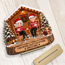 Load image into Gallery viewer, Personalized 2-Layer Wooden Plaque Cozy Couple Gift for Anniversary
