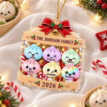 Load image into Gallery viewer, Personalized Acrylic Christmas Ornament Cute Dumpling Family Gift for Family
