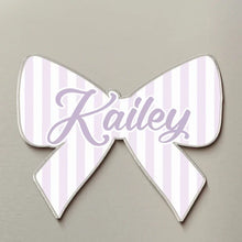 Load image into Gallery viewer, Personalized Acrylic Magnet Gift for Family with Bow Design
