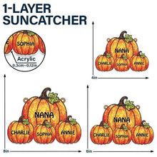 Load image into Gallery viewer, Personalized Acrylic Suncatcher Ornament Fall Gift for Grandma
