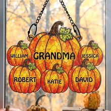 Load image into Gallery viewer, Personalized Acrylic Suncatcher Ornament Fall Gift for Grandma
