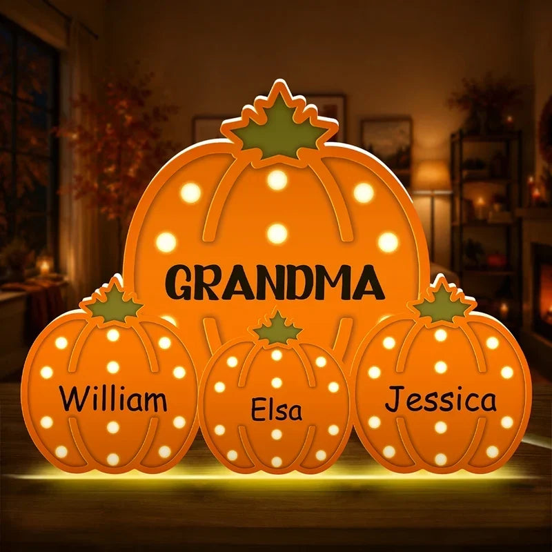 Personalized Acrylic Light Box Custom Family Display Gift for Grandma