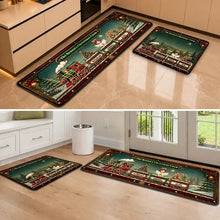 Load image into Gallery viewer, Personalized Vintage Christmas Train Doormat Unique Gift for Grandma
