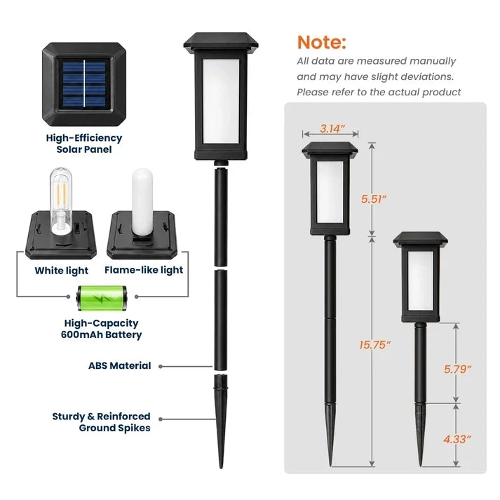 Personalized Solar Garden Stake Light Gift for Grandma - Unique Botanical Design
