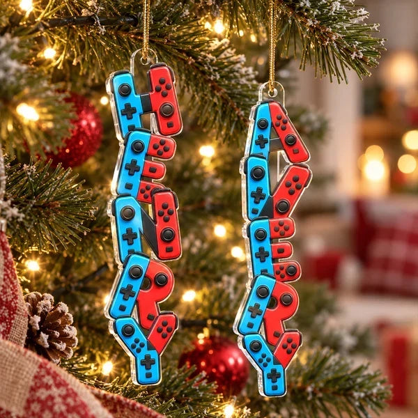 Personalized Gaming Acrylic Ornament Custom Gift for Gamers