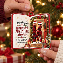 Load image into Gallery viewer, Personalized Acrylic Ornament for New Parents Baby Bump Gift
