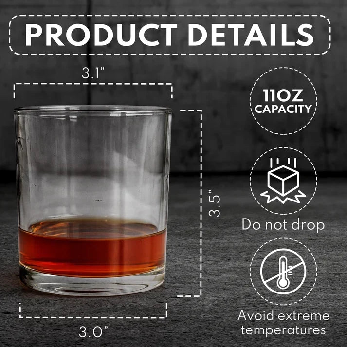Personalized Whiskey Glass Unique Couple Gift for Partner