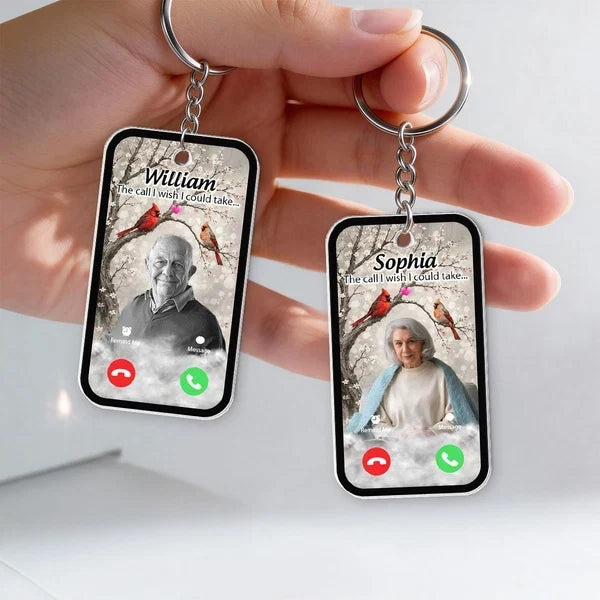 Personalized Acrylic Keychain Remembrance Gift for Loved Ones