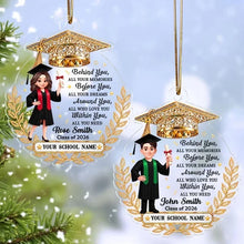 Load image into Gallery viewer, Personalized Graduation Ornament for Her Diploma Keepsake
