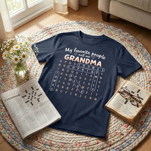 Personalized Classic Tee for Grandma with Heartwarming Quote