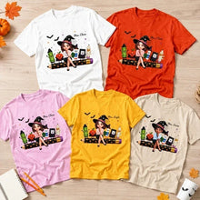 Load image into Gallery viewer, Personalized Halloween Teacher Tee Cute Design Gift for Educators
