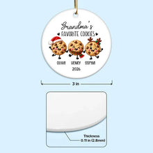 Load image into Gallery viewer, Personalized Ceramic Ornament Gift for Grandma Christmas Keepsake
