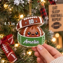 Load image into Gallery viewer, Personalized Acrylic Football Ornament Gift for Kids Christmas
