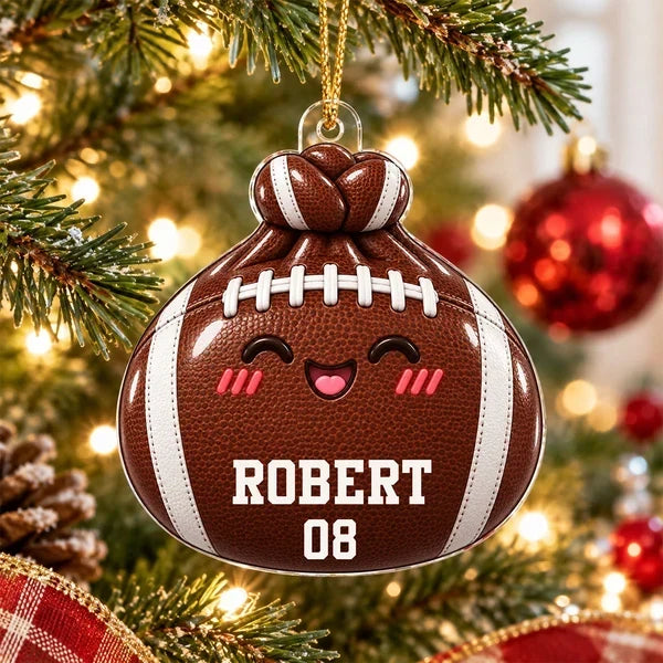 Personalized Dumpling Acrylic Ornament for Sports Fans - Unique Christmas Gift