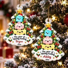 Load image into Gallery viewer, Personalized Acrylic Ornament Custom Name Kids Gift Christmas
