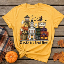 Load image into Gallery viewer, Personalized Halloween Classic Tee with Flying Witch Gift for Friends and Family
