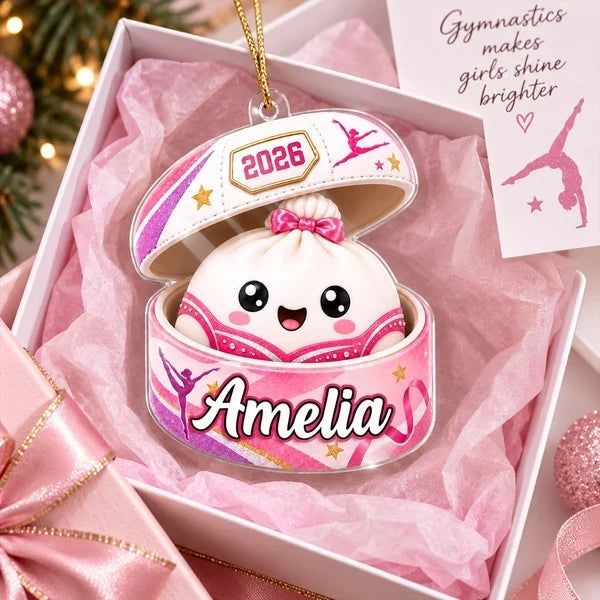 Personalized Acrylic Gymnast Ornament Gift for Daughter, Niece, Christmas