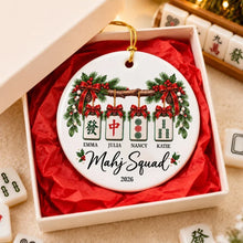 Load image into Gallery viewer, Personalized Ceramic Mahjong Ornament Custom Name Gift for Friends
