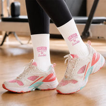 Load image into Gallery viewer, Personalized Embroidered Graduation Socks Custom Senior Gift for Her
