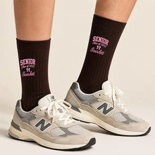 Load image into Gallery viewer, Personalized Embroidered Graduation Socks Custom Senior Gift for Her
