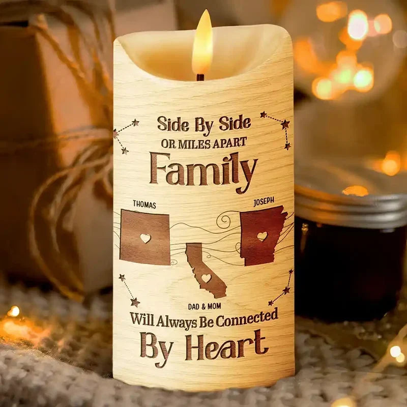 Personalized Flameless LED Candle Creative Family Gift